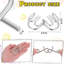 8 Pack Brain Teaser Puzzles Metal Wire Ring with Pouch, A Style — 3