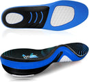 FEELLIFE Plantar Fasciitis Relief Shoe Insoles [1-Pair], Arch Support Insoles, Running Athletic Gel Shoe Inserts, Orthotic Inserts for Arch Pain[Trim to Fit: Men 8-12/Women 9-13] - Black & Blue — 1