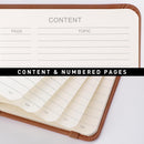 RETTACY Lined Journal Notebook, 192 Numbered Pages, A5 Size (5.7'' x 8.3'') | Brown — 4