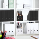 Simple Houseware 6-Pack Magazine File Holder Box, Foldable Cardboard Organizer, White — 4