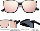 SOJOS Sunglasses for Women Men Vintage Style Shades UV400 Mirrored Lens | Black/Pink | 58 Millimeters — 4