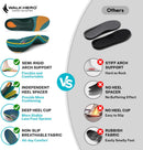 WalkHero Arch Support Inserts for Plantar Fasciitis and Heel Pain Relief - Mineral Green — 4
