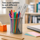 EBOOT 2 Pcs Clear Plastic Ruler Straight Ruler for School, 6 Inch, 12 Inch | 6 Inch,12 Inch — 5