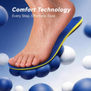 Heavy Duty Support Pain Relief Orthotics - 230+ lbs Plantar Fasciitis Insoles, Medium Arch Support Insoles Men Women, Flat Feet Orthotic Insert, Work Boot Shoe Insoles - Shock Absorption Every Step(M) - Blue — 5