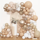 Amandir 153pcs White Sand Beige Balloon Arch Garland Kit Different Sizes — 1