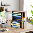 Simple Trending 7- Tier Desk File Organizer, Paper Organizer, Rustic Brown — 4