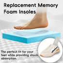 Memory Foam Insoles for Women Comfort Replacement Shoe Inserts for Women Work Boot,Running Shoes,Hiking Shoes,Sneaker,Cushions Shock Absorbing Inner Soles for Foot Pain Relief,Gray US7 — 2