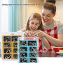 IQ Toys-AB A+B Test Mind Game Brain Teaser Wire Magic Trick Toy IQ Puzzle Set (Pack of 16), Metallic — 5