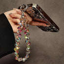 Sparkling Crystal Beaded Phone Wrist Strap - Cell Phone Lanyard Keychain Wristlet Phone Chain - Short Lanyards for Women - Droplet Crystals photo 3