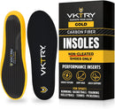 VKTRY Gold Sport Insoles for Non-Cleated Shoes - Carbon Fiber Insole - Weight 171-220 Lbs — 1