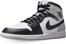 Nike Men's Air Jordan 1 Shoes - White/Black-light Smoke Grey — 1