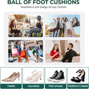 Leather Metatarsal Pads Women - Welnove 4 Pairs Ball of Foot Cushions for Women Men Comfort Anti Slip Forefoot Pads Inserts for High Heels, Sandals, Flats, Pumps and Mules All Day Pain Relief 6