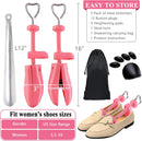 LANNEY Shoe Stretcher for Women & Men Wide Feet - Premium Shoe Expander Widener Stretch Length Width | Pink — 3