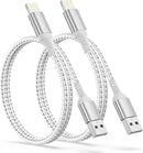 2ft USB to Lightning Cable 2Pack MFi Certified, iPhone Charger Cord 1
