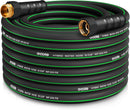 Heavy Duty Garden Hose 50ft, NON-EXPANDABLE Flexible Water Hose, Kink Resistant Lightweight Hybrid Hose, Leakproof Hose Male to Female Fittings — 1