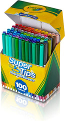 Crayola Super Tips Marker Set (100ct), Fine Point Washable Markers, Teacher Must Haves, Back to School Supplies for Kids & Adults, Art Supplies, Ages 3+ | 1 Count (Pack of 1) — 2