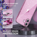 Choiche for iPhone 16 Case Clear Women Girly (Glitter Clear) — 5