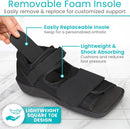 Vive Post Op Shoe - Lightweight Medical Walking Boot with Adjustable Strap — 5