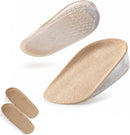 Height Increase Heel Cushion, 1 Inch Silicone Gel Shoe Lifts, Shock Absorbing Heel Lift Inserts for Leg Length Discrepancy, Invisible Height Boost Insoles for Sneakers, Boots, Beige — 1