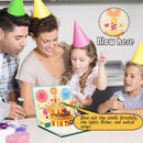 Pop Up Birthday Cards for Men - LED Light & Music Birthday Card | Brown — 4