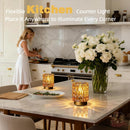 Battery Operated Table Lamp Timer, Small Cordless Lamps Decorative, 2 Amber — 4