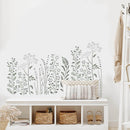 6-Piece Wildflower Stencil for Painting - Large Reusable Floral Design for DIY Furniture Decor | Modular Stencil Kit for Wood, Walls & Home Art | Large Size （14.5" x 11"） — 6