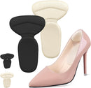 COMFWALK Soft Sponge Heel Protectors - Heel Grips for Comfort in High Heels – T-Shape Design – Anti Slip – Prevents Blisters - Makes Shoes Fit Better - 2 Pairs (Multicolor) — 1