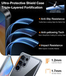 TORRAS Shockproof for Samsung Galaxy S25 Ultra Case, Non-Yellowing Clear — 5
