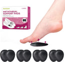 4-Pair Metatarsal Pads for Pain Relief - Bukihome Ball-of-Foot Cushions for Forefoot Support Fatigue Relief, 1/3" Thick Soft Ball-of-Foot Pads for Metatarsalgia Morton’s Neuroma, Men Women (S) 1
