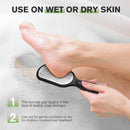 FERYES Foot File Callus Remover with Dead Skin Catcher – The Genius Foot Scrubber for Mess-Free Pedicures, Heel Scraper for Cracked Heel Treatment, Wet & Dry Use Feet Rasp - Black — 6
