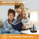 Small Bedside Table Lamp for Bedroom - Desk Lamp For Nightstand, USB C+A — 3