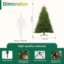 7.5FT Unlit Christmas Tree Green, Dunhill Fir Artificial Tree with 2514 PVC Branch Tips, Realistic Full Shape, Foldable Metal Stand for Indoor Home, Office & Holiday Decoration — 2