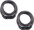 Master Lock Cable Bike Lock 4' 5/16" 2-Pack, 8143T | 4' x 5/16" — 1