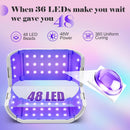 UV Light for Resin,48W 48 LEDs,Double-Sided,360°Surround,Dual 365-405nm — 3