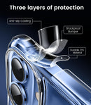 Mkeke Compatible with iPhone 17 Case Clear [Not-Yellowing] [Military-Grade Drop Protection] Shockproof Protective Phone Bumper 6.3 inch — 5