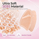 Ball of Foot Cushion Pads for Women: 2 Pairs of SEBS Cushion Core Forefoot Pads – Honeycomb Metatarsal Pads for Pain Relief, Breathable Gel Forefoot Cushion Pads for Pointed Toe High Heels, Beige 2