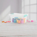 Sterilite Clip Box, Stackable Clear Plastic Bins - Medium, 4-Pack — 8