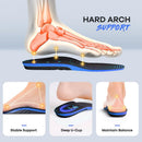 FEELLIFE Plantar Fasciitis Relief Shoe Insoles [1-Pair], Arch Support Insoles, Running Athletic Gel Shoe Inserts, Orthotic Inserts for Arch Pain[Trim to Fit: Men 8-12/Women 9-13] - Black & Blue — 4