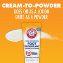 Arm & Hammer Cream to Powder Foot Deodorant, Sweat & Odor Control — 3