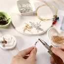 Junkin 1400 Pcs Mix Eye Pins for Jewelry Making 3 Sizes Mix,Vintage Colors — 3