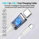 TZBAY 4-Pack (6ft 6ft 10ft 10ft) 60W USB C to USB C Fast Charging Cable 5