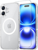 Temdan for iPhone 16 Case with Screen Protector Clear — 1
