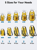 HEETA Dry Bag Waterproof Backpack with Phone Case 10L | Yellow — 2