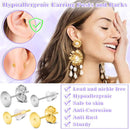 Anezus Jewelry Glue with 600pcs Stainless Steel Earring Posts and Backs - Silver and Gold Posts with Rubber Backs… — 5