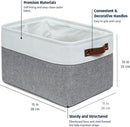 OrganiHaus 15x11in Canvas Storage Baskets 3 Pack - Fabric Bins for Shelves — 2