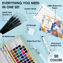 Grabie Set of 50 Color Watercolor Paint Set with Brush Pens | 50 Colors（New） — 2