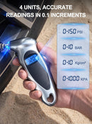 Digital Tire Pressure Gauge 150 PSI, Accurate in 0.1 Increments,1 Pack Tire…