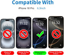 Mothca 2 Pack Matte Glass Screen Protector for iPhone 16 Pro [6.3 inch] + 2 Pack Camera Lens Protector, Anti-Glare & Anti-Fingerprint (Not Privacy Film) Tempered Glass, Bubble Free, Smooth as Silk — 2