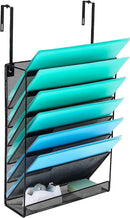Delifox 7 Compartment Wall Mounted Hanging File Organizer for Office — 1