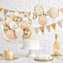 Zesliwy Gold White Sand Confetti Balloons, 50pcs 12in, Latex, Party Decor | Beige Gold — 4